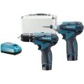 MAKITA LCT204 akumulatora skrūvgriežu komplekts 10,8 V 2x1,3 Ah Li-ion (DF330+TD090)