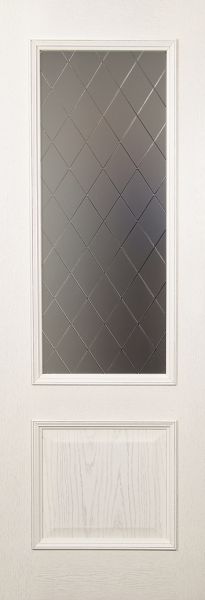 VERSALE O ar stiklu 90x200cm baltas